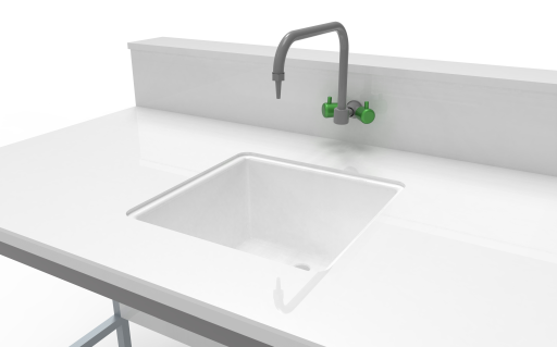 Plan de travail humide en glace DT et cuve PP 