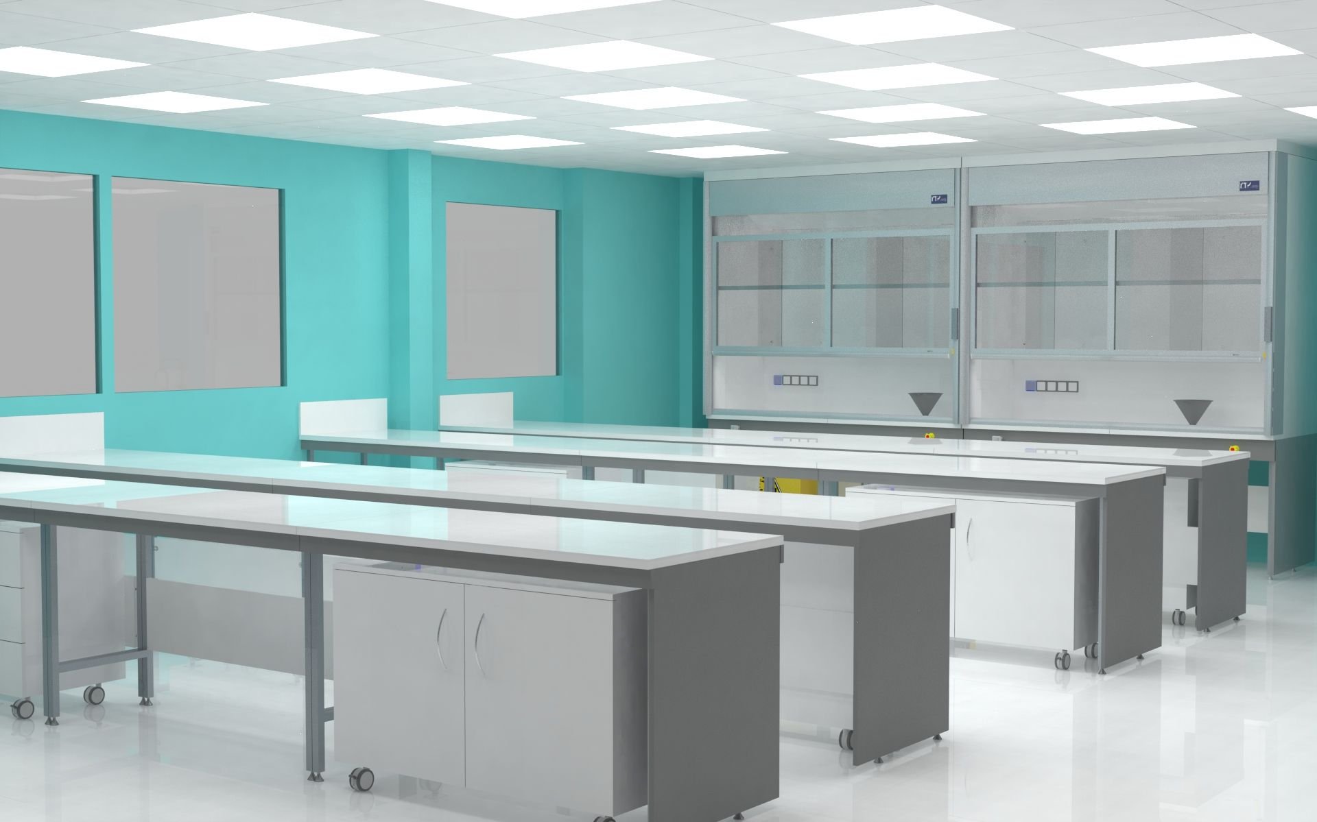 Paillasses en épi - Ensemble de 4 linéaires Paillasse en épi avec plusieurs inéaires